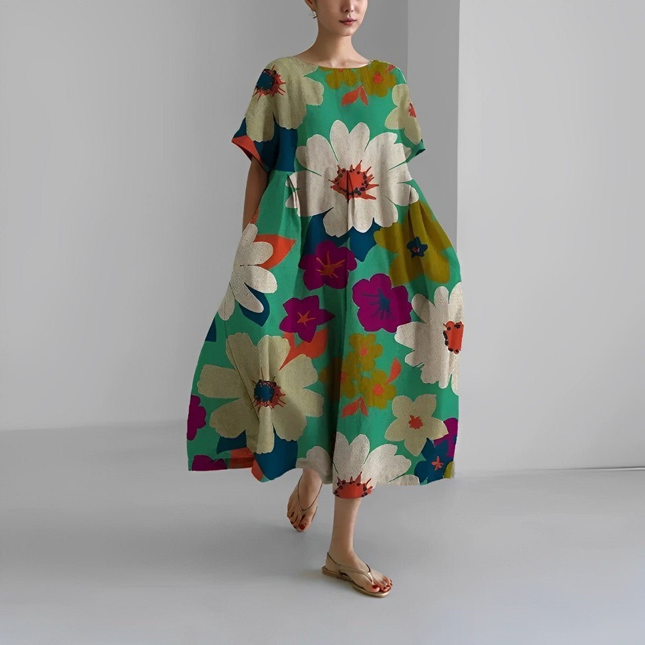 Evie – Floral Spring Maxi Dress – Feminine Charm & All-Day Comfort